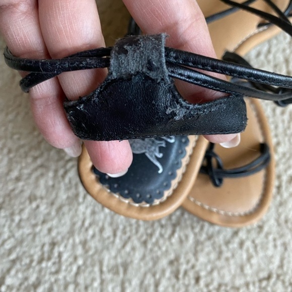 Shiekh black strappy flat sandals - Picture 4 of 5